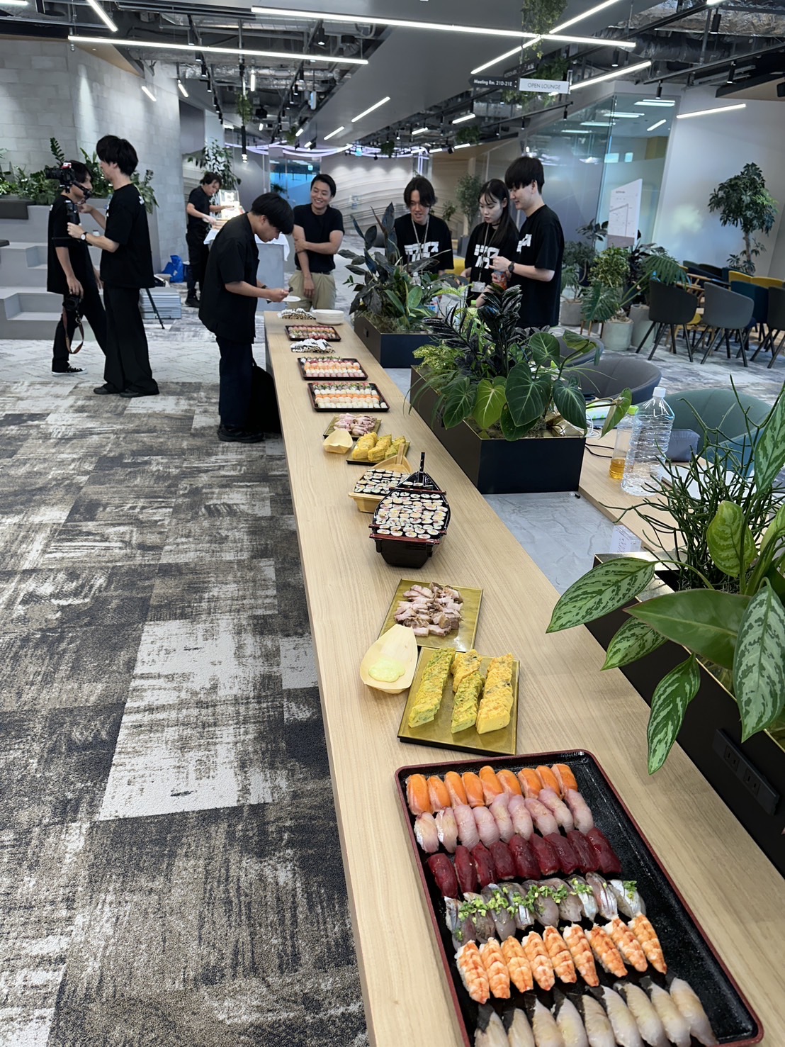 法人様寿司パーティー（500貫）の配置例